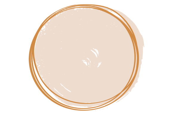 Golden Round Frame in Vintage Wedding De