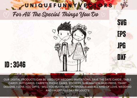 Love and Marriage Stick Figure Svg 3046