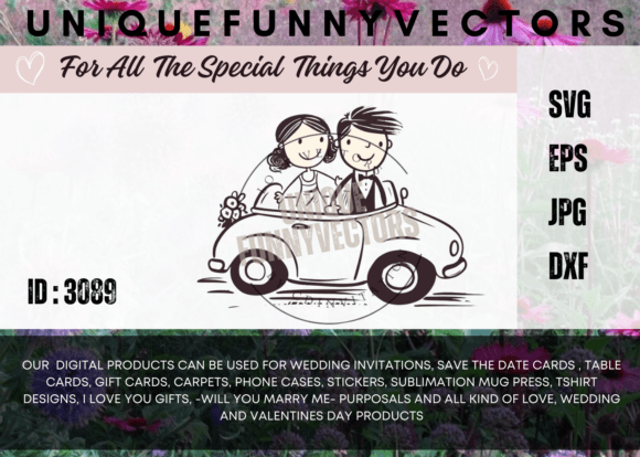 Love and Marriage Stick Figures SVG 3089
