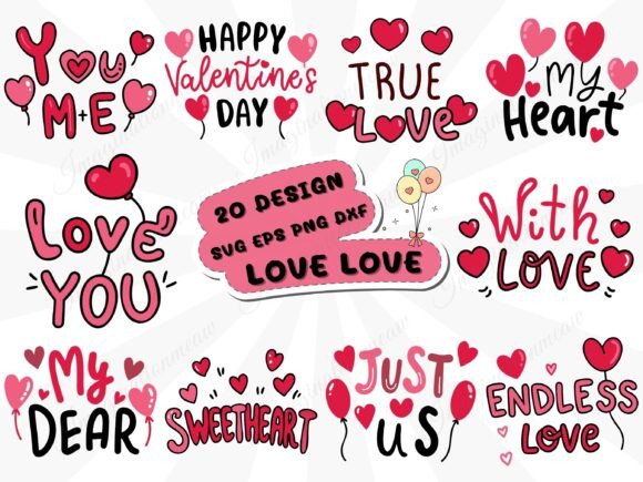 Love Valentine Design for Shirts SVG