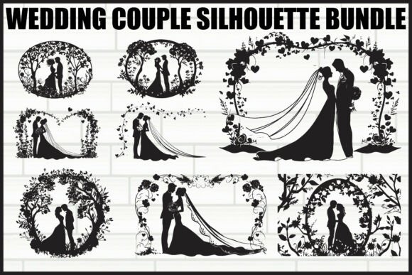 Romantic Wedding Silhouette Bundle