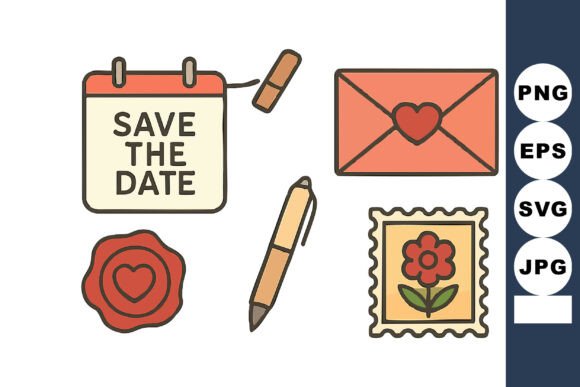 Save the Date Wedding Stationery Invitat