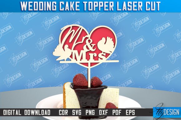 Wedding Cake Topper Cupcake Topper