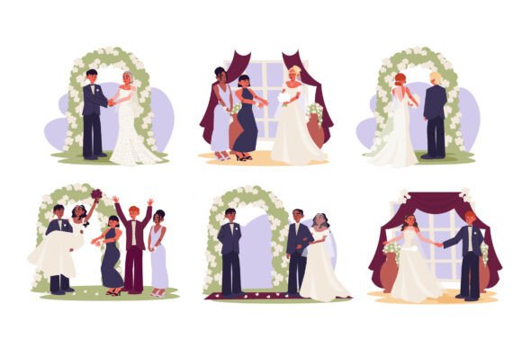 Wedding Ceremony Concept Set