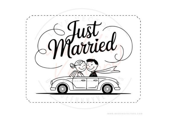 Wedding Couple Svg and Stick Vectors 53