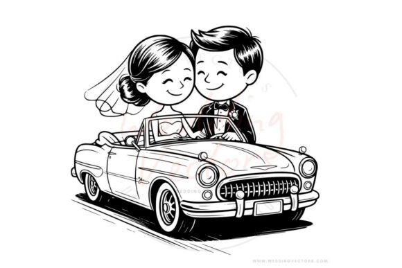 Wedding Couple Svg and Stick Vectors 56