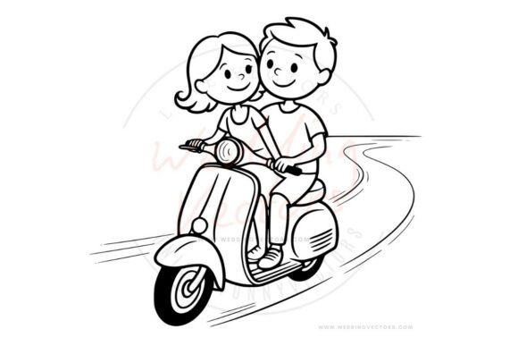 Wedding Couple Svg and Stick Vectors 64