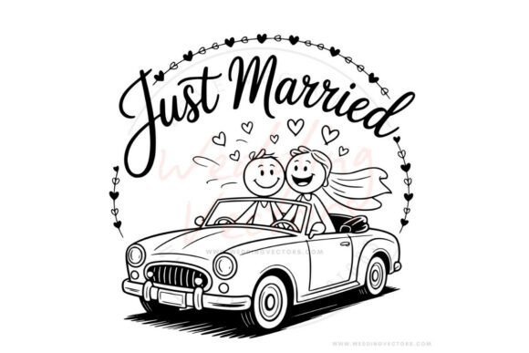 Wedding Couple Svg and Stick Vectors 66