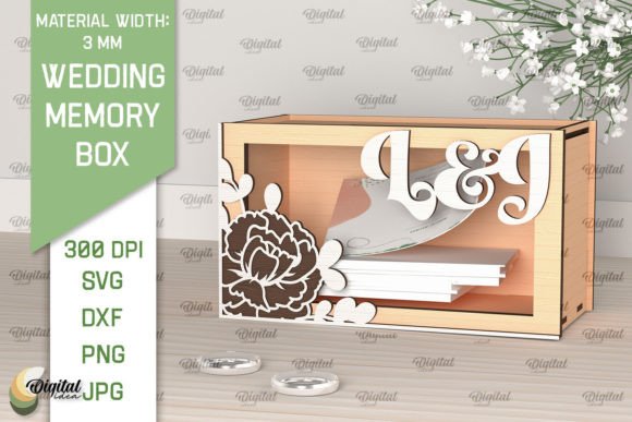 Wedding Memory Box Laser Cut